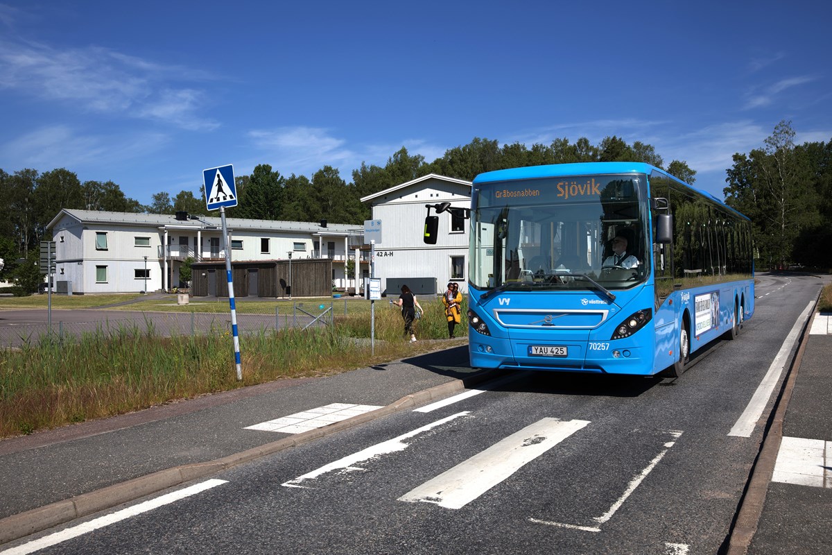 Hus på Hovgårdsvägen i Sjövik