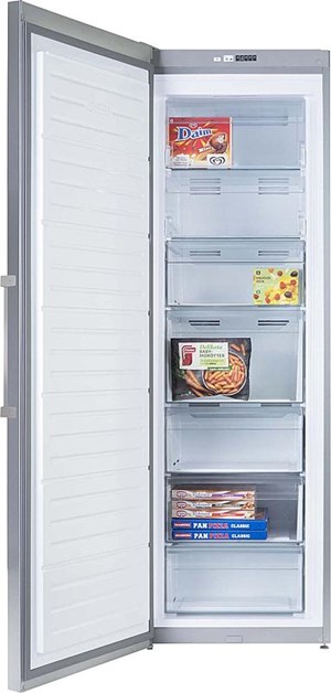 Rostfri frys fullhöjd, insida