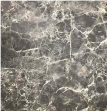 Laminat i mörkgrå vitspräcklig marmor
